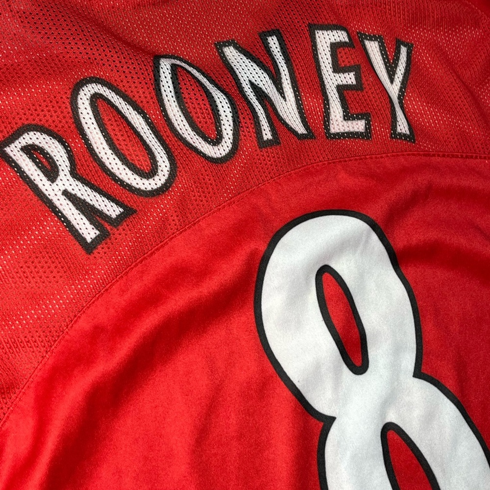 Vintage 7 Stars Manchester United Soccer Shirt, Rooney - Picture 6 of 7